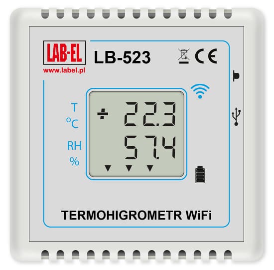 Беспроводной термогигрометр LB-523 WiFi, беспроводной WiFi-регистратор
