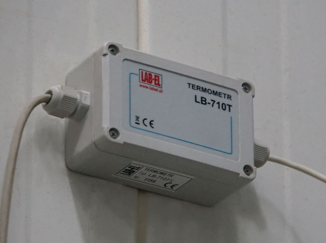 Termometr LB-710T do dodatkowych pomiarów w pieczarkarni